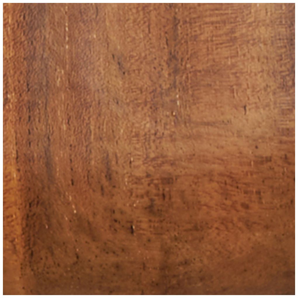 Brown Teak Wood Traditional Sculpture, 12" x 4" x 12"