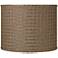 Brown with Tan Weave Drum Shade 14x14x11 (Spider)