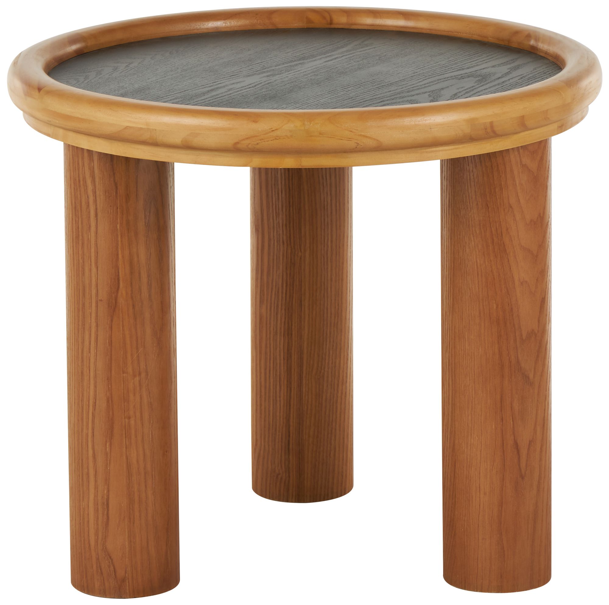 Image 5 Brown Wood Bohemian Coffee Table, 24" x 24" x 21" more views