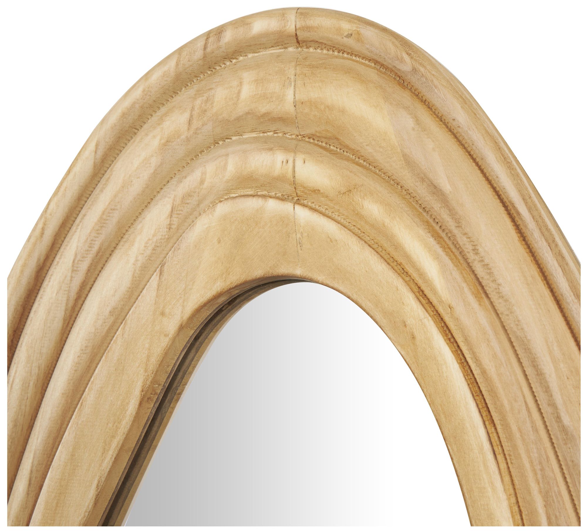 Image 3 Brown Wood Bohemian Wall Mirror, 18" x 2" x 41" more views