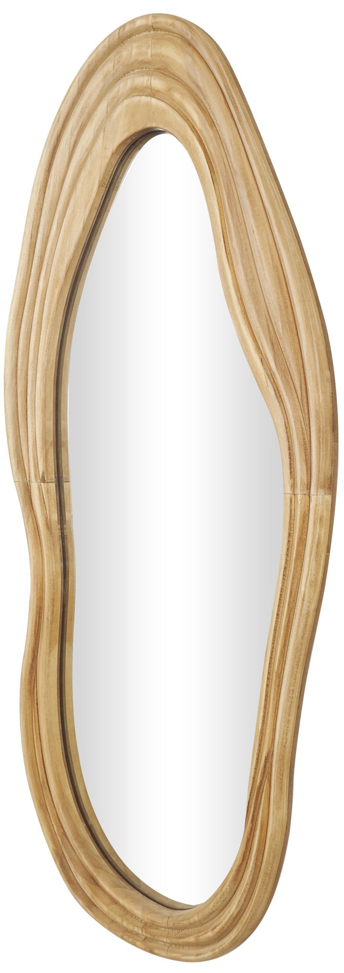 Image 6 Brown Wood Bohemian Wall Mirror, 18" x 2" x 41" more views