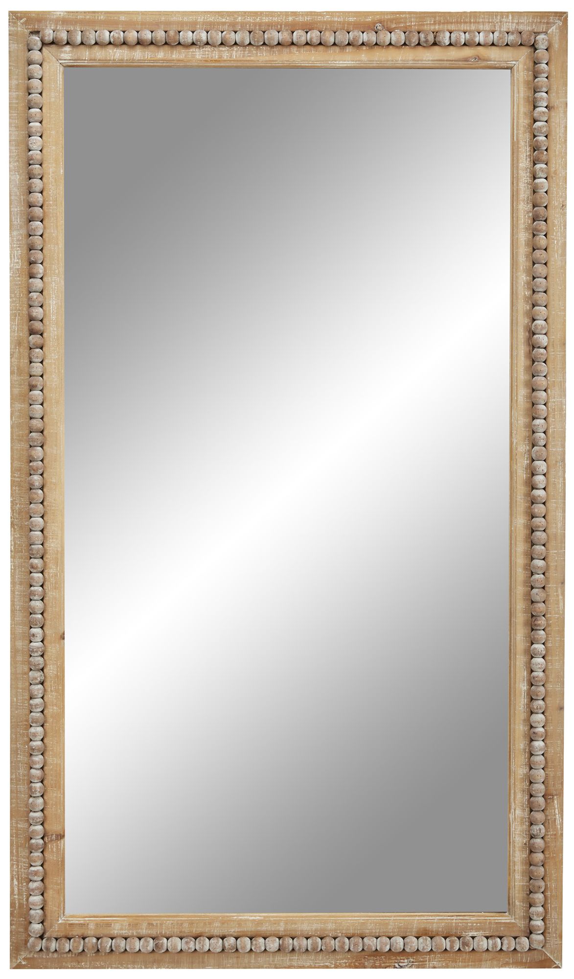 Image 6 Brown Wood Bohemian Wall Mirror, 28" x 2" x 48" more views
