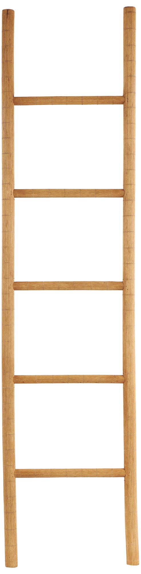 Image 2 Brown Wood Coastal Ladder, 17" x 2" x 71"