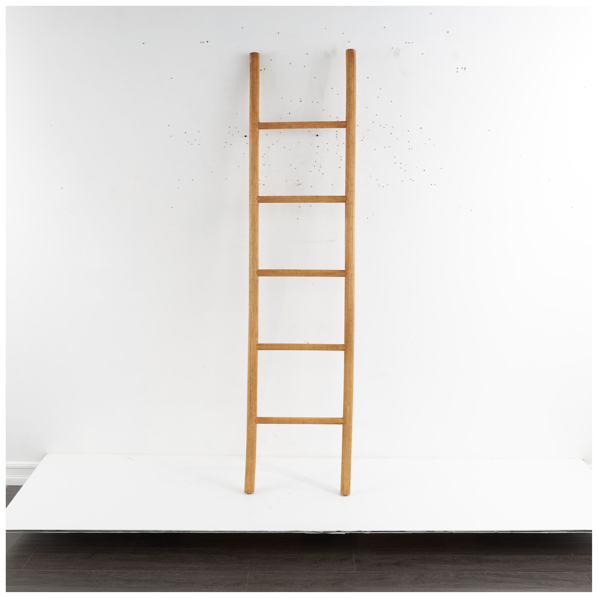 Image 5 Brown Wood Coastal Ladder, 17" x 2" x 71" more views