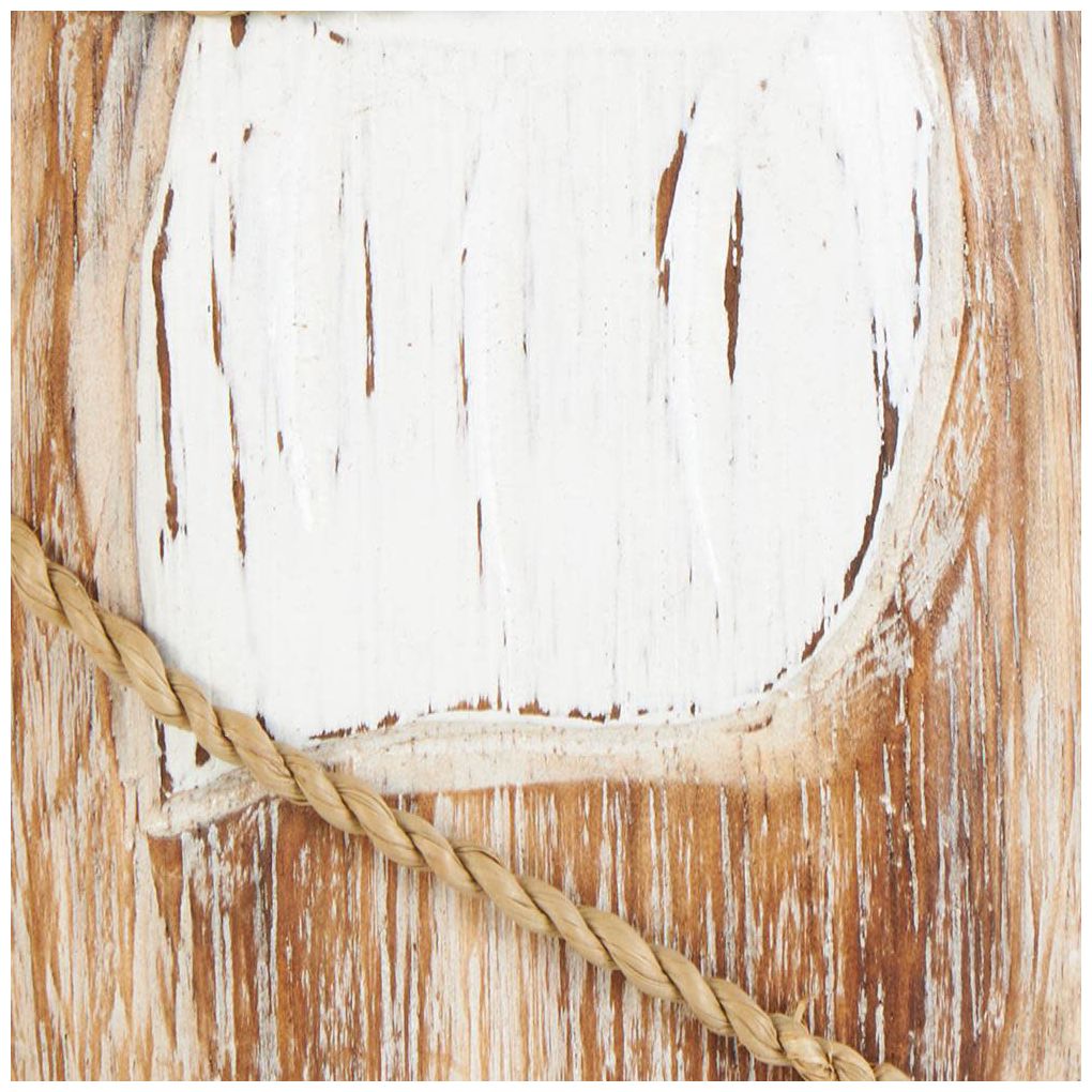 Brown Wood Coastal Wall Decor, S/3 33", 29", 21"H