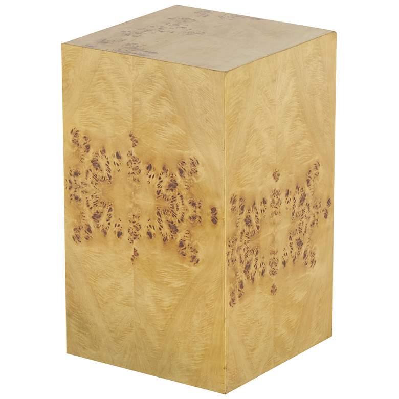 Image 1 Brown Wood Contemporary Accent Table, 12" x 12" x 20"