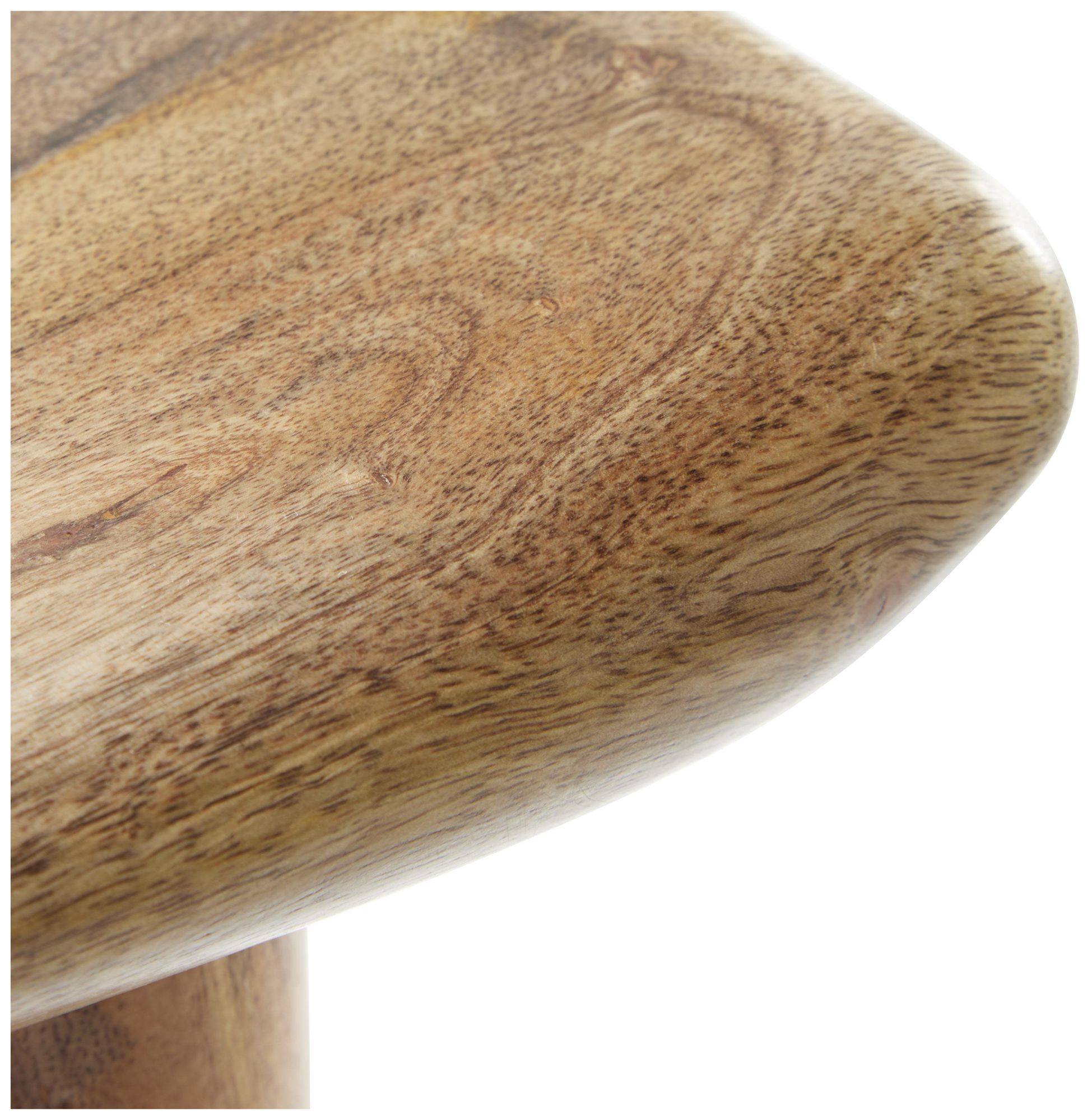 Image 3 Brown Wood Contemporary Bar Stool, 17" x 14" x 30" more views