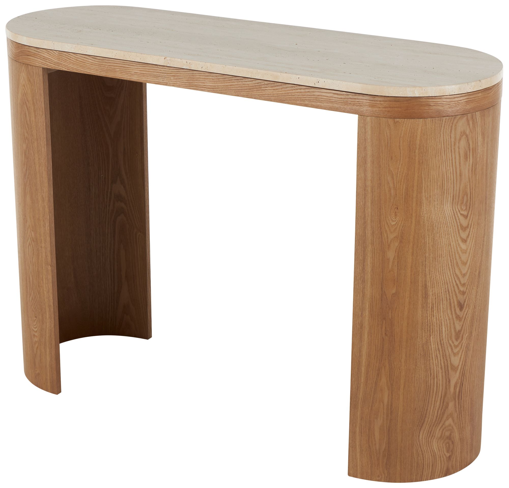 Image 2 Brown Wood Contemporary Console Table, 44" x 15" x 32"