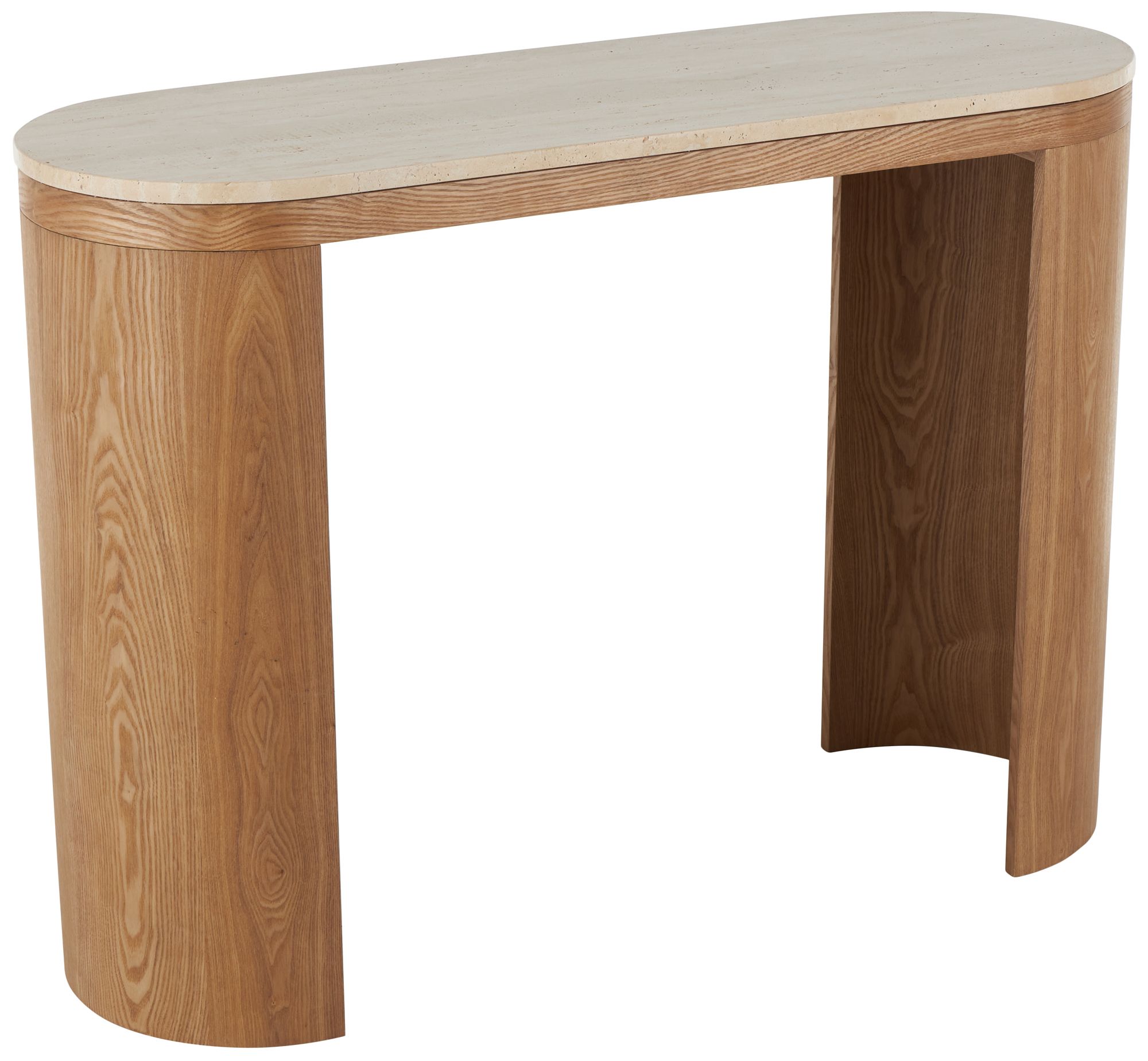 Image 6 Brown Wood Contemporary Console Table, 44" x 15" x 32" more views