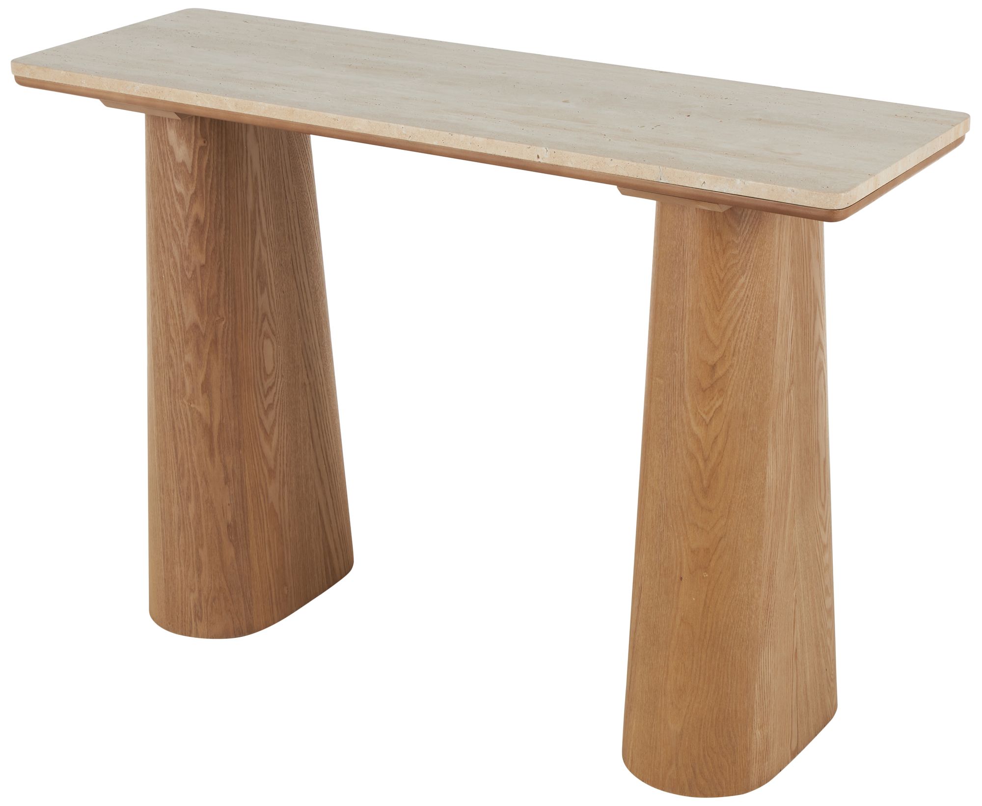 Image 5 Brown Wood Contemporary Console Table, 47" x 15" x 32" more views