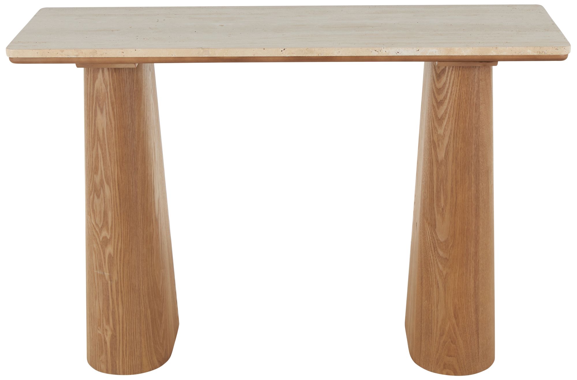 Image 6 Brown Wood Contemporary Console Table, 47" x 15" x 32" more views