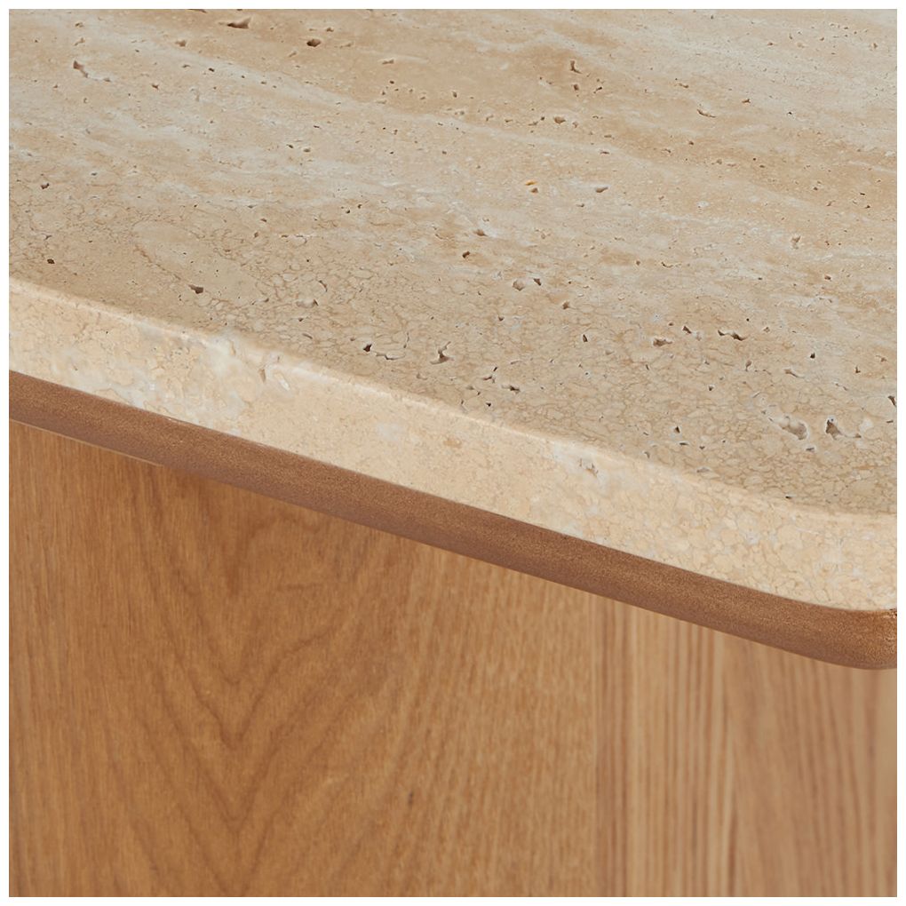 Brown Wood Contemporary Console Table, 47" x 15" x 32"