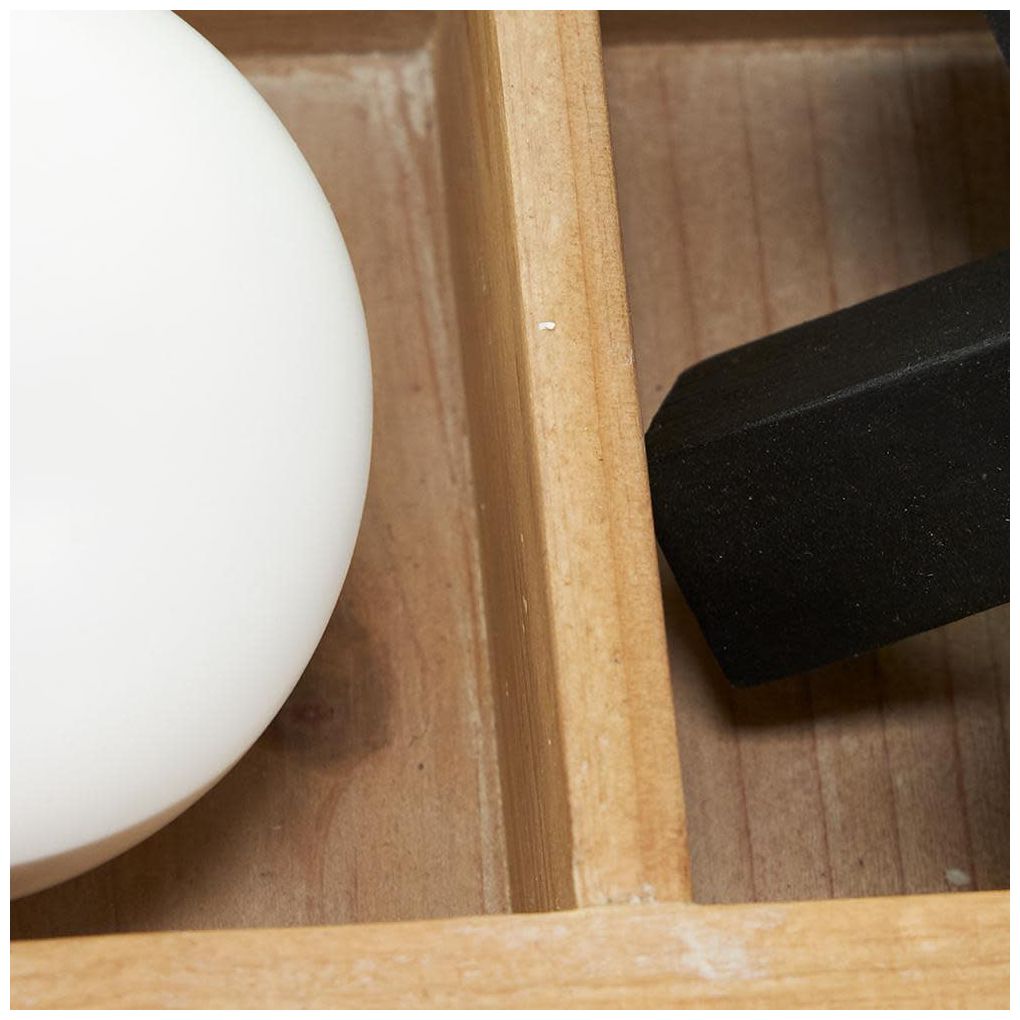 Brown Wood Contemporary Game Set, 12" x 12" x 4"