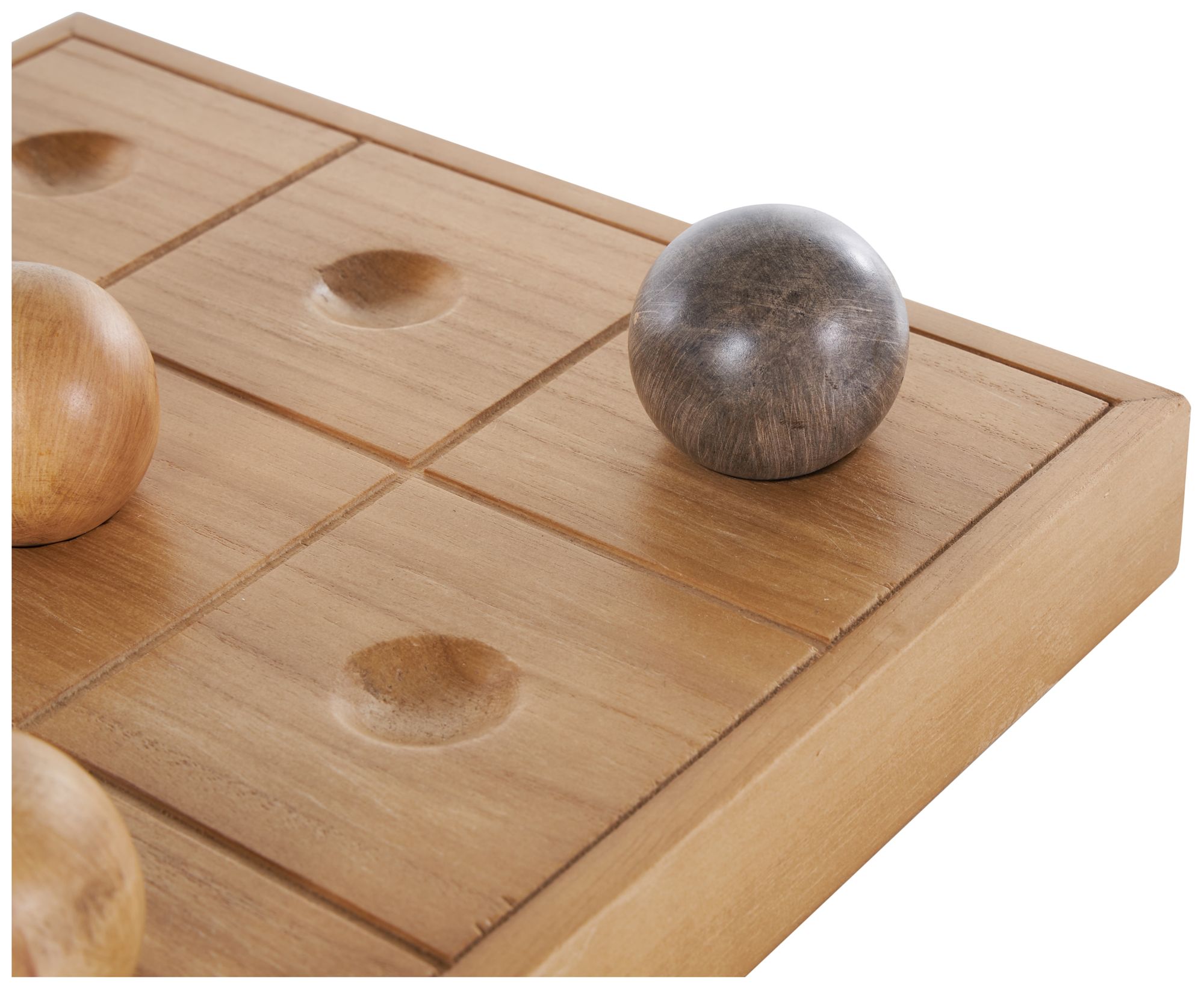 Image 3 Brown Wood Contemporary Game Set, 12" x 16" x 2" more views