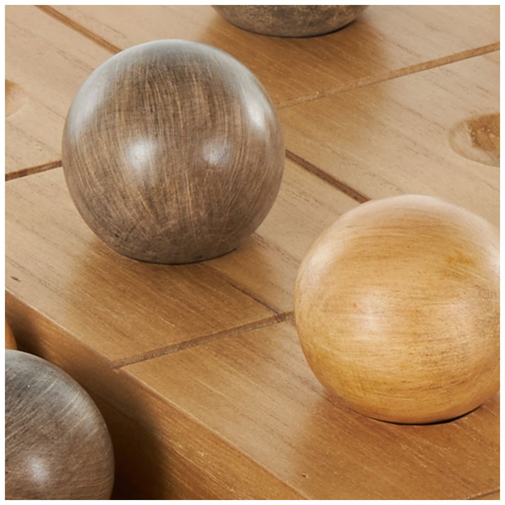 Brown Wood Contemporary Game Set, 12" x 16" x 2"