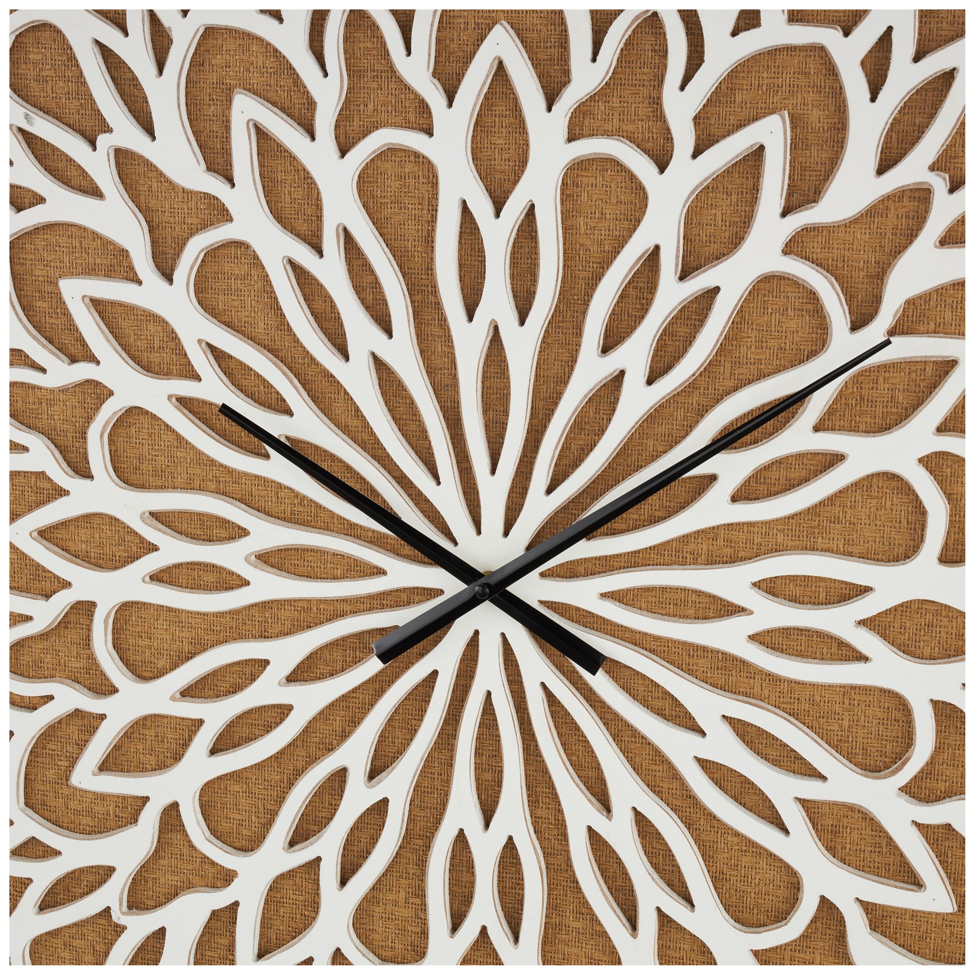 Image 3 Brown Wood Contemporary Wall Clock, 32" x 2" x 32" more views