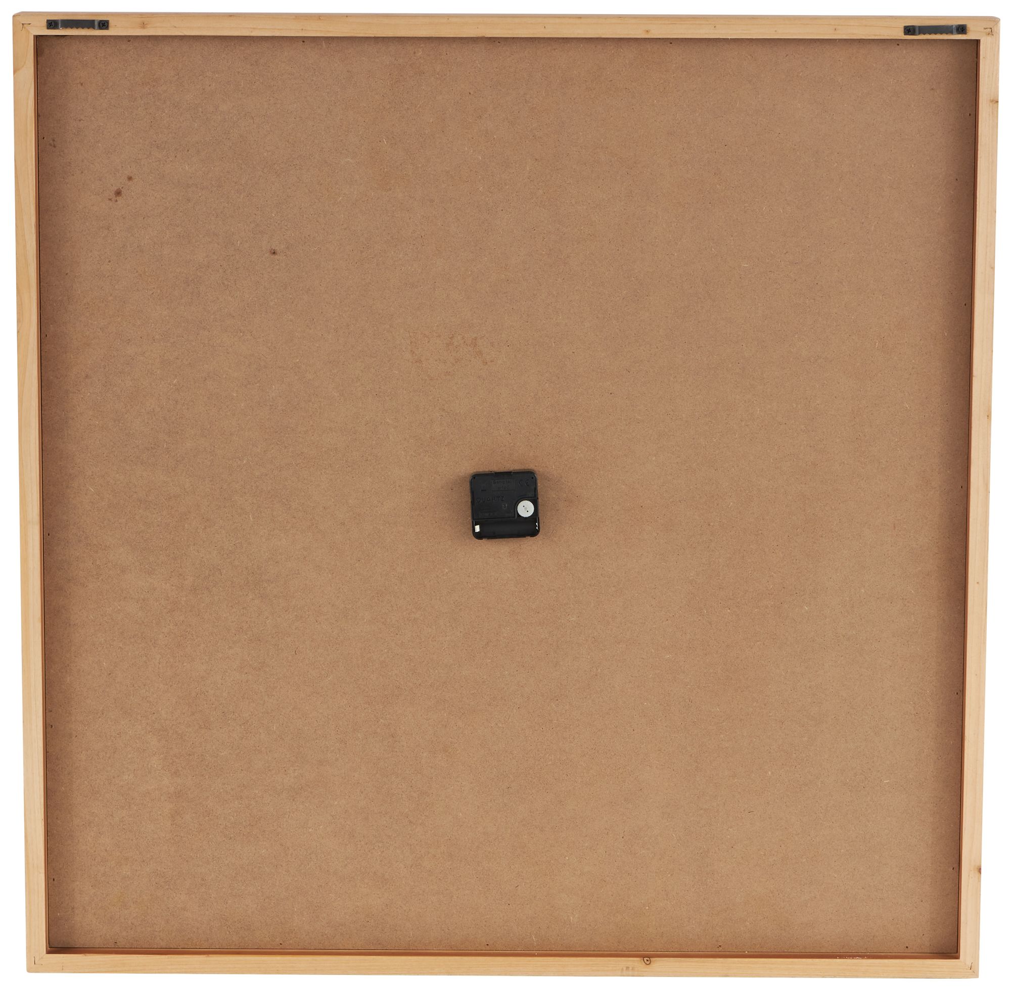 Image 5 Brown Wood Contemporary Wall Clock, 32" x 2" x 32" more views