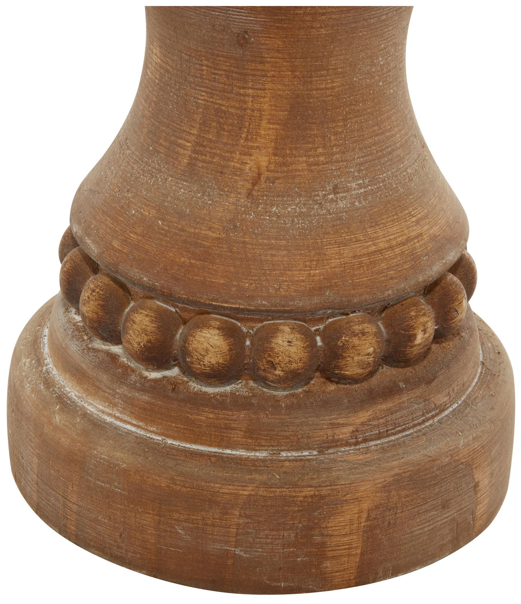 Image 2 Brown Wood Farmhouse Candle Holder, S/3 12", 9", 7"H more views