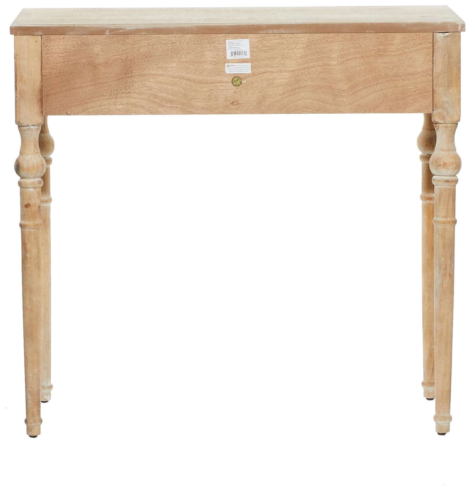 Image 5 Brown Wood Farmhouse Console Table, 36" x 16" x 33" more views