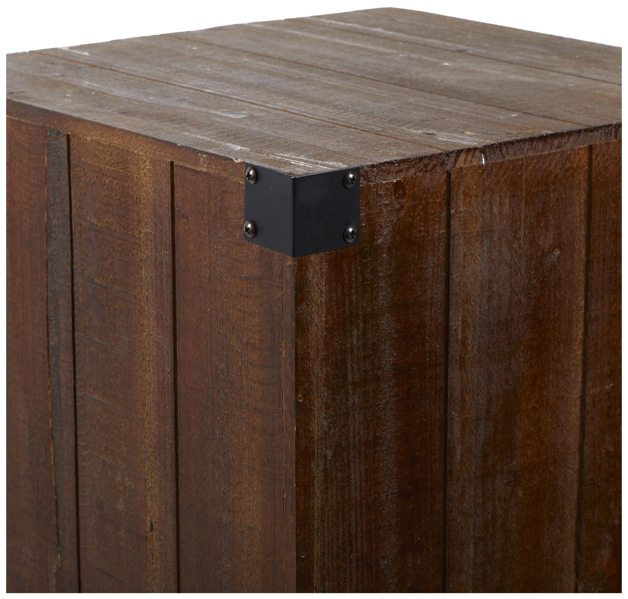 Image 3 Brown Wood Farmhouse Pedestal Table, S/5 36", 30", 24", 18", 12"H more views