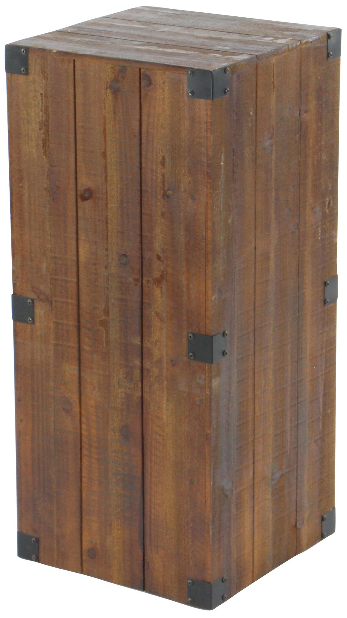 Image 4 Brown Wood Farmhouse Pedestal Table, S/5 36", 30", 24", 18", 12"H more views