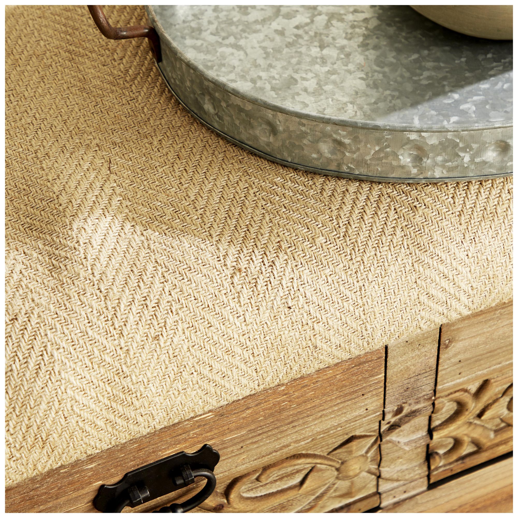 Image 3 Brown Wood Farmhouse Storage Bench, 47" x 16" x 20" more views