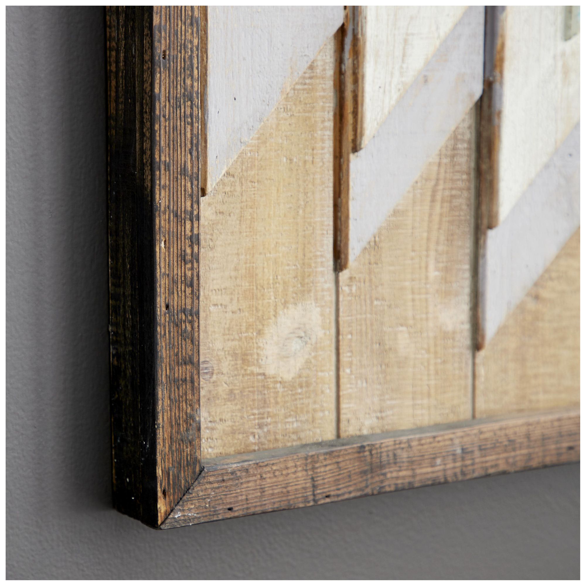 Image 4 Brown Wood Farmhouse Wall Decor, 20" x 2" x 20" more views