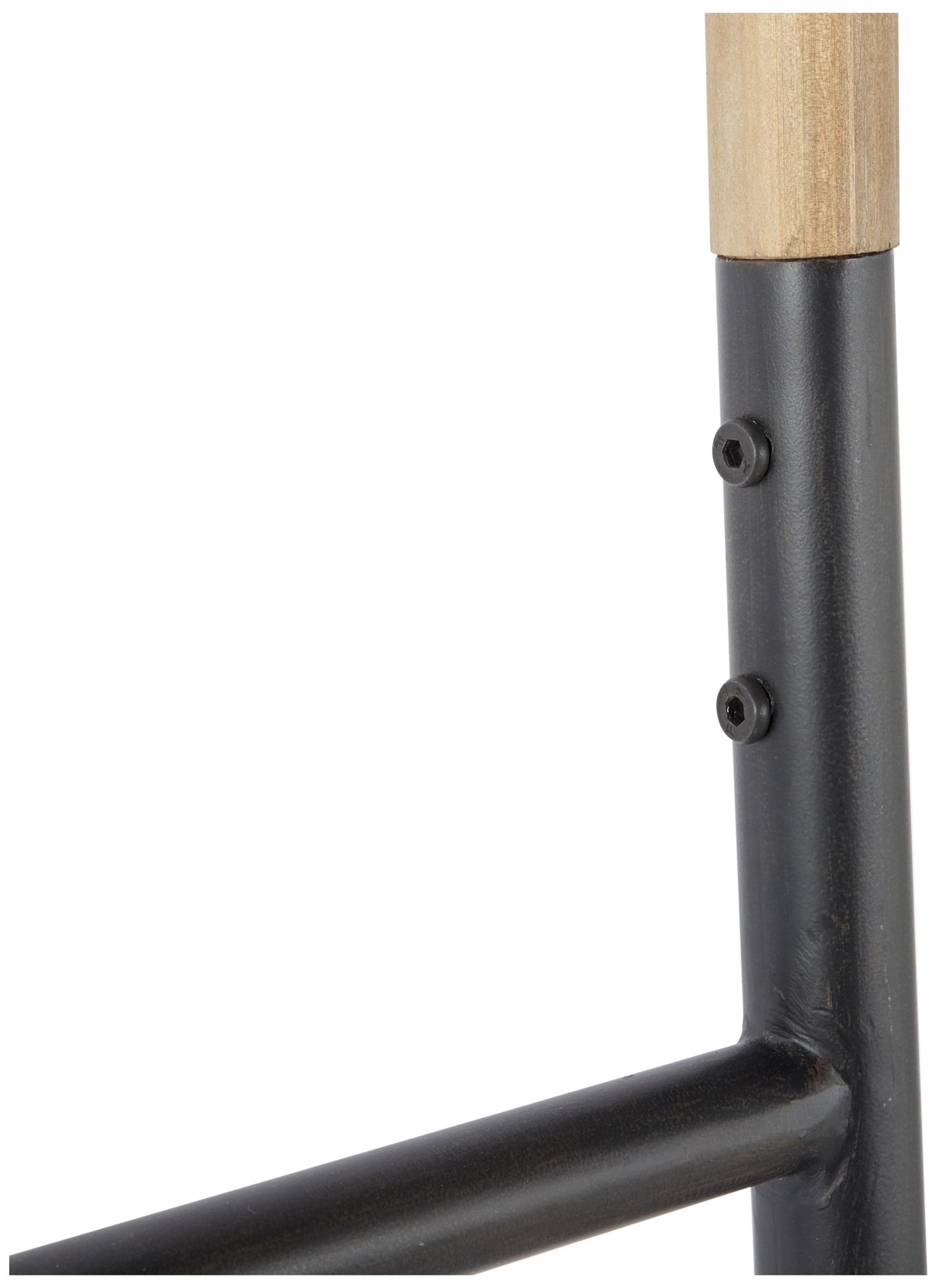 Image 3 Brown Wood Industrial Ladder, S/2 71", 62"H more views