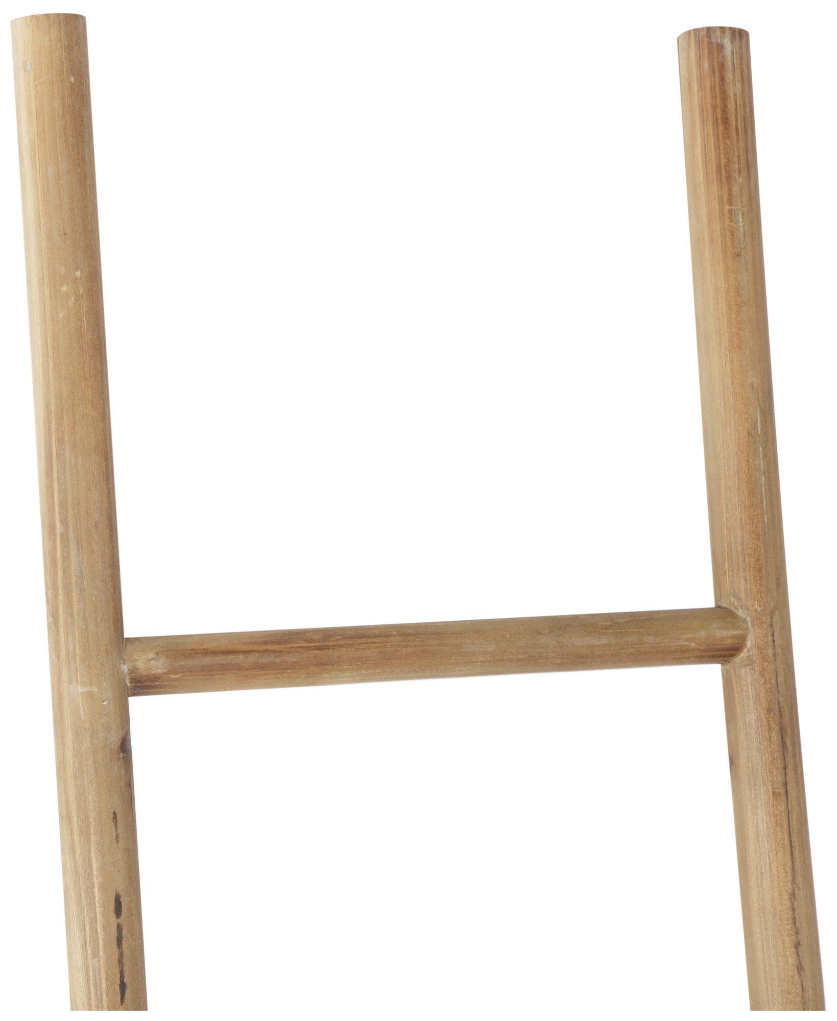 Image 4 Brown Wood Industrial Ladder, S/2 71", 62"H more views