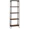 Brown Wood Industrial Shelving Unit, 24" x 10" x 71"