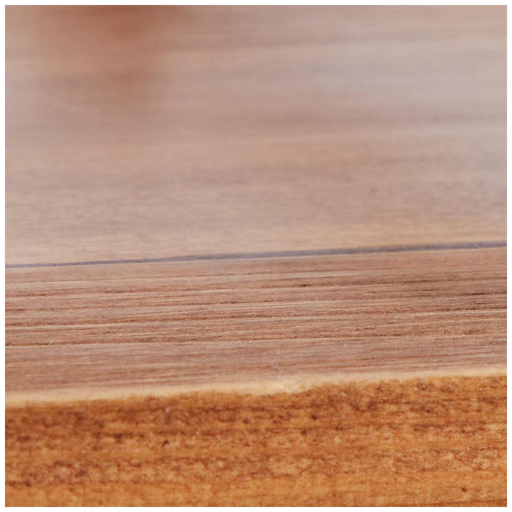 Image 7 Brown Wood Industrial Wall Shelf, 37" x 10" x 29" more views