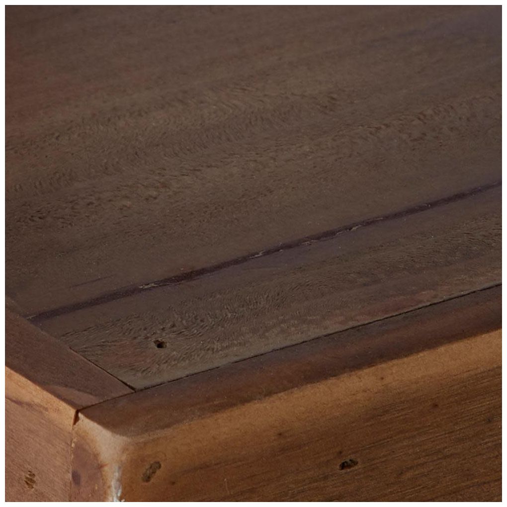 Image 7 Brown Wood Industrial Wall Shelf, S/3 8", 9", 10"H more views