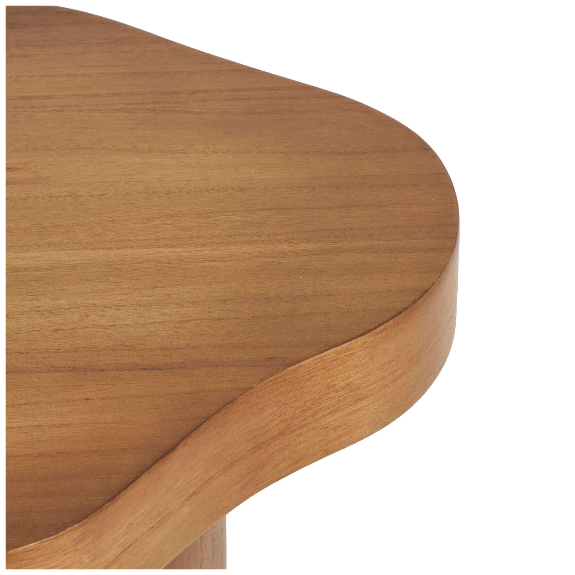 Image 2 Brown Wood Modern Accent Table, 15" x 15" x 23" more views