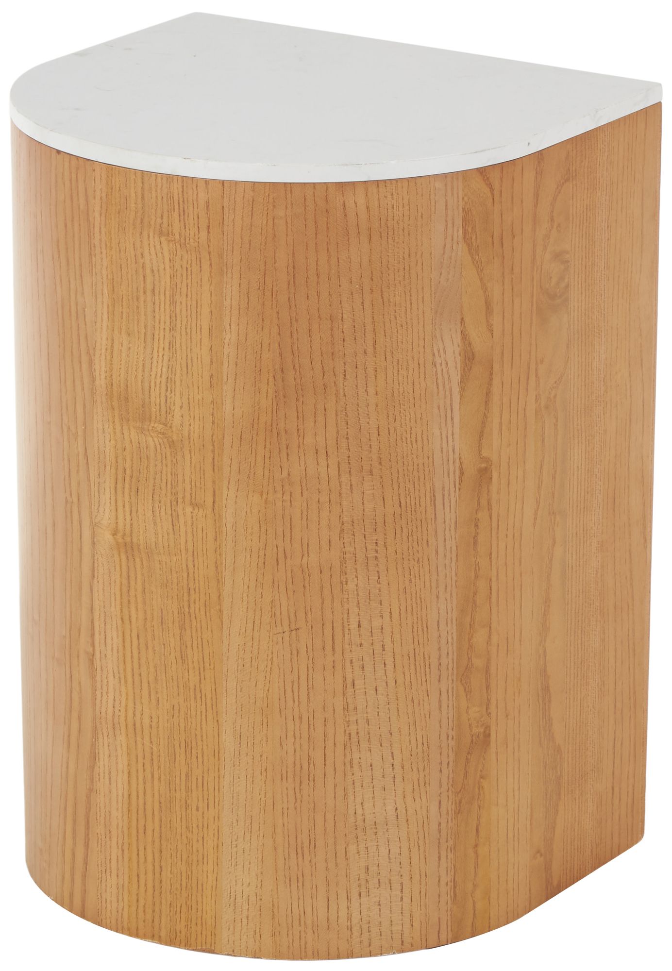 Image 5 Brown Wood Modern Accent Table, 16" x 14" x 23" more views