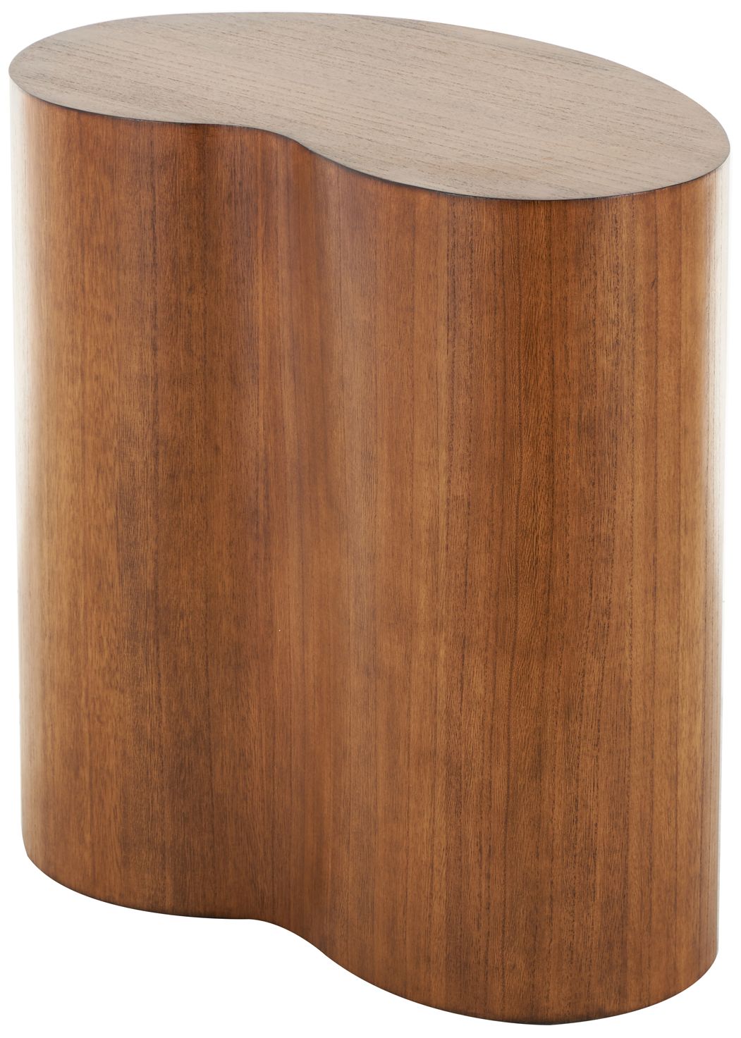 Image 2 Brown Wood Modern Accent Table, 22" x 13" x 22"