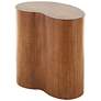 Brown Wood Modern Accent Table, 22" x 13" x 22"