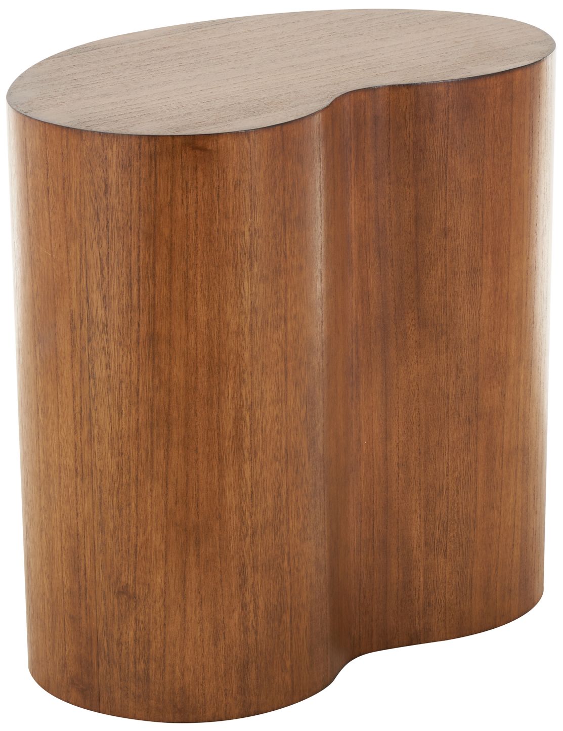Image 6 Brown Wood Modern Accent Table, 22" x 13" x 22" more views