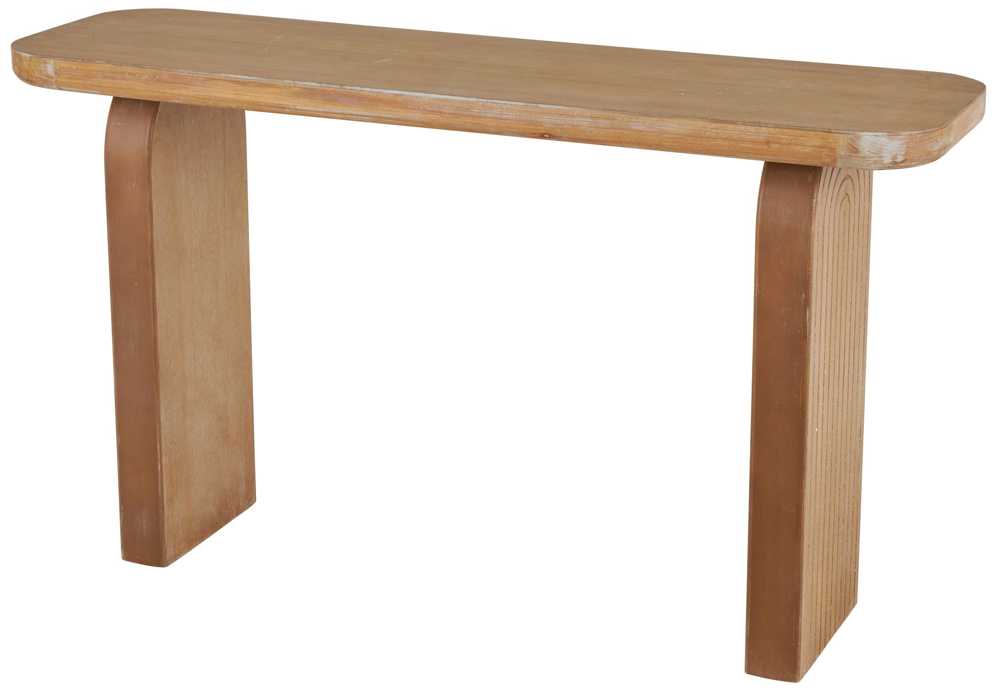 Image 5 Brown Wood Modern Console Table, 55" x 16" x 32" more views