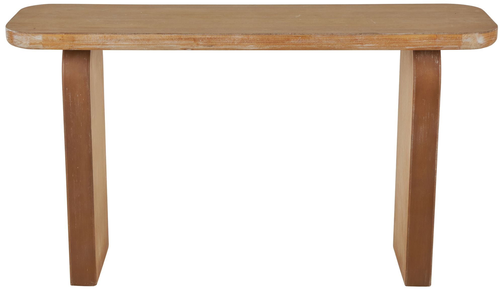 Image 6 Brown Wood Modern Console Table, 55" x 16" x 32" more views