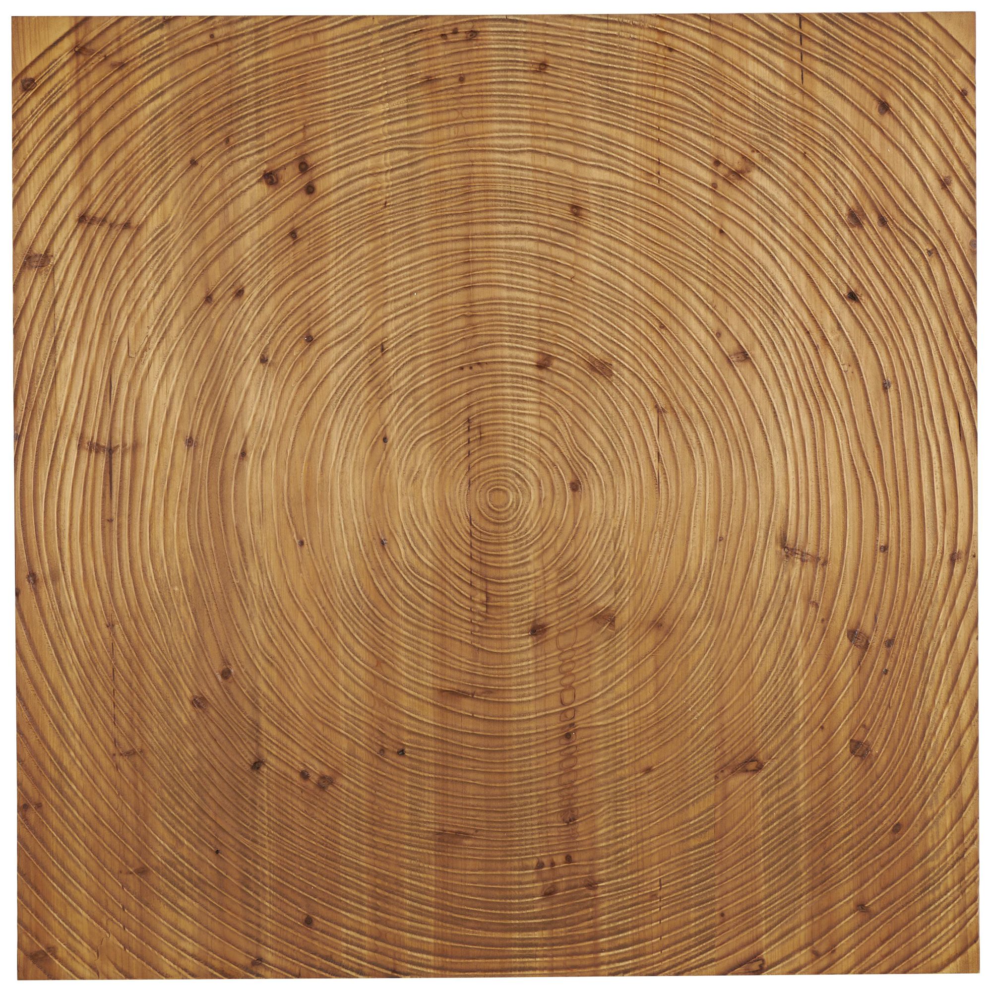 Image 2 Brown Wood Natural Wall Decor, 47" x 2" x 47