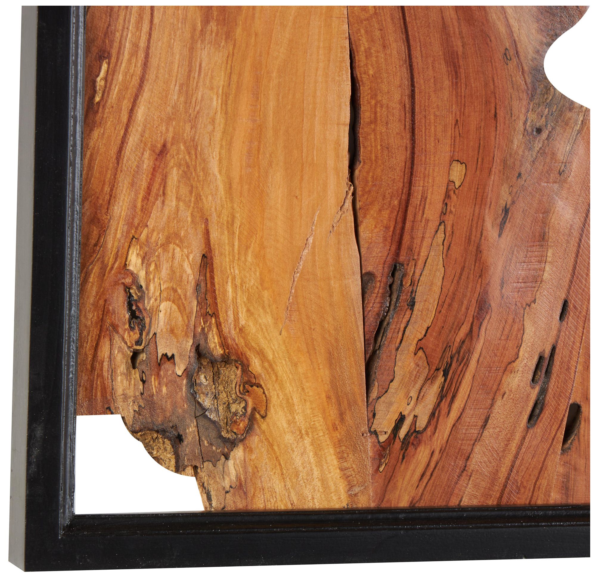 Image 4 Brown Wood Natural Wall Decor, S/2 15"W, 20"H more views