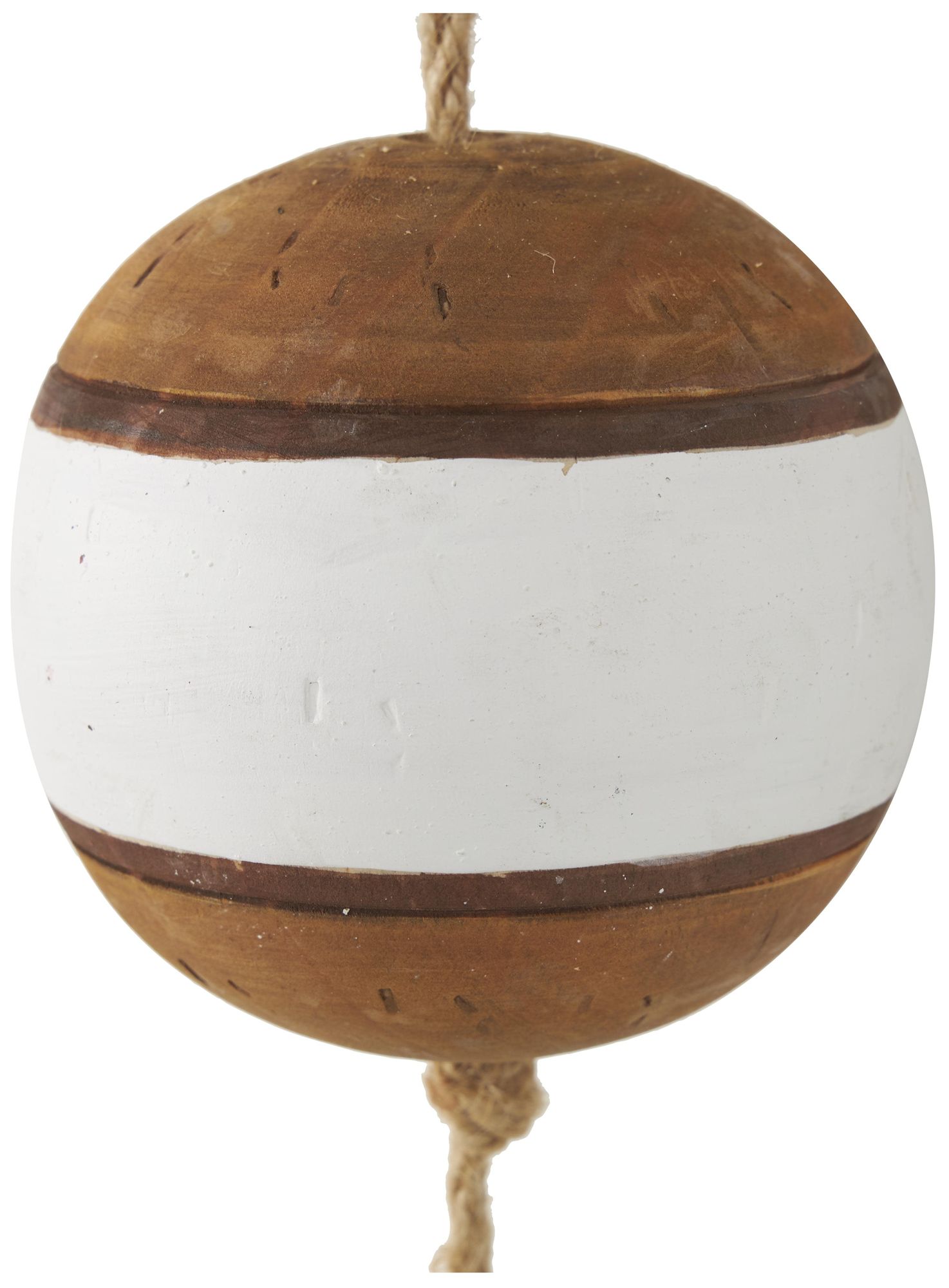 Image 3 Brown Wood Nautical Wall Decor, 4" x 4" x 24" more views