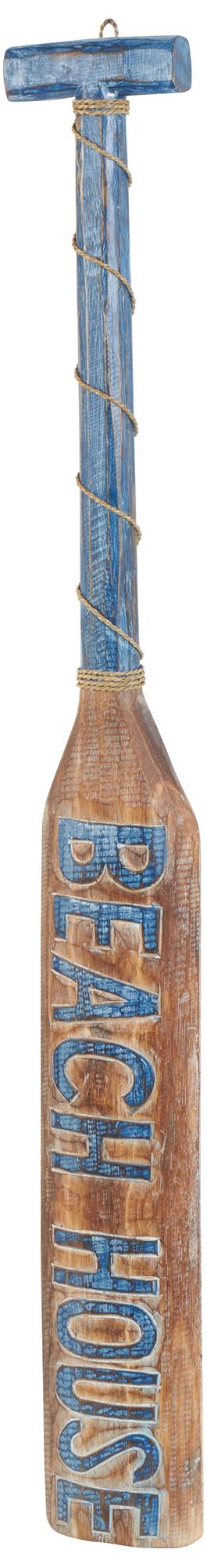 Image 6 Brown Wood Nautical Wall Decor, 6" x 2" x 47" more views