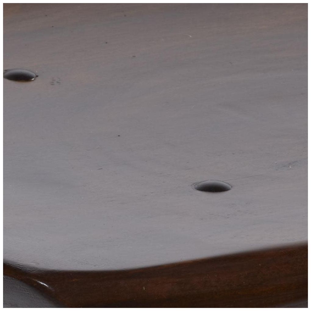 Brown Wood Rustic Bar Stool, 17" x 14" x 32"