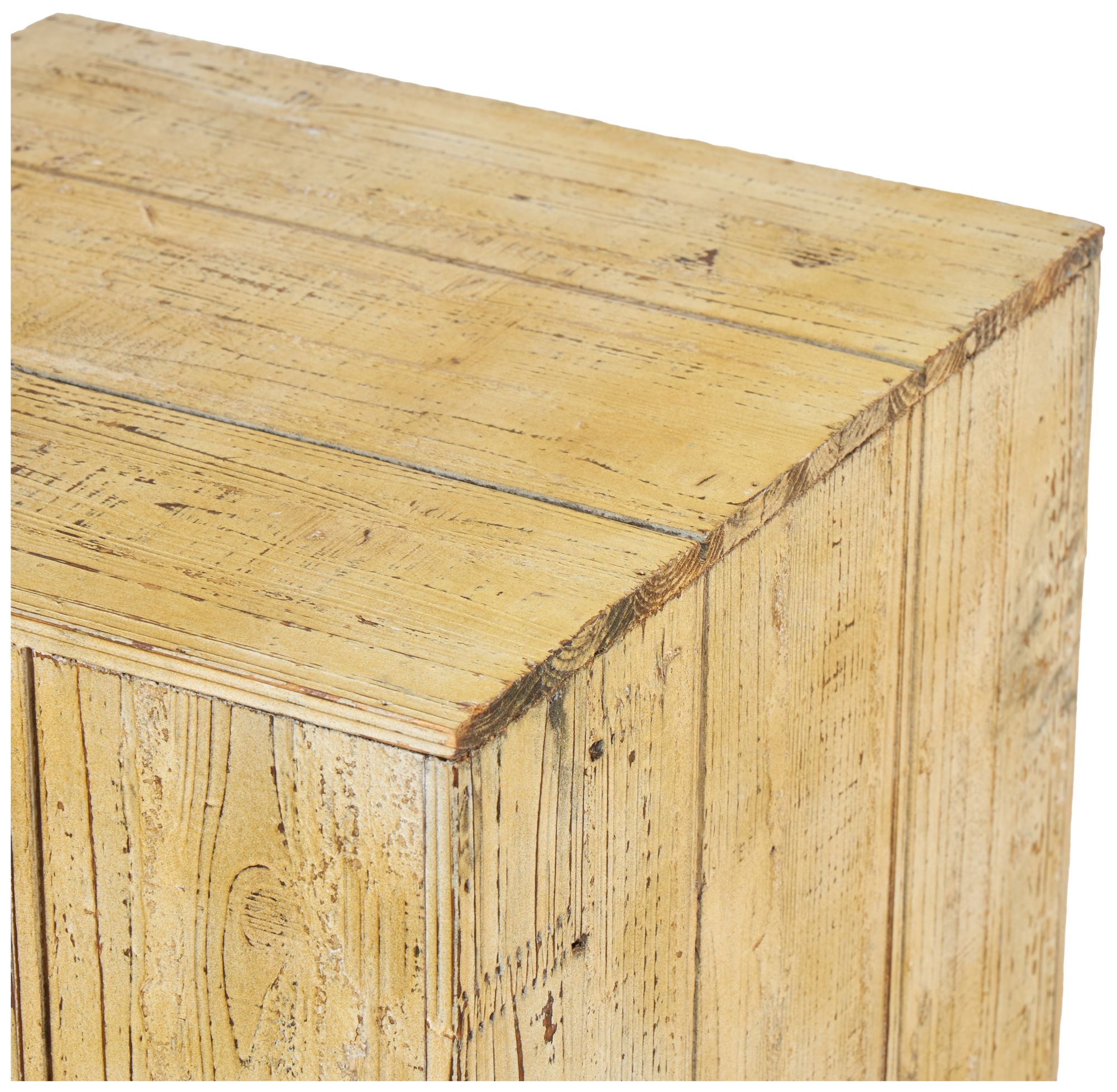 Image 3 Brown Wood Rustic Pedestal Table, S/3 39", 30", 22"H more views