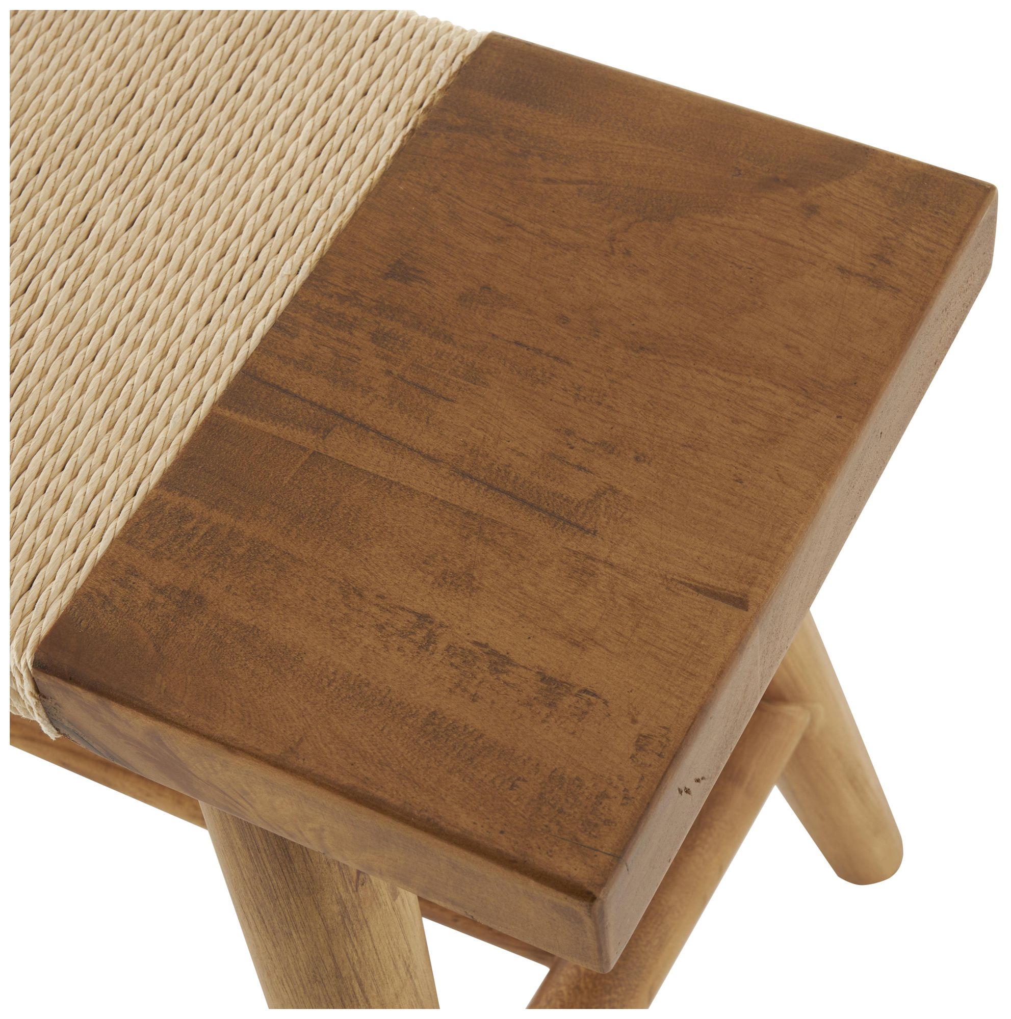 Image 2 Brown Wood Traditional Bench, 40" x 10" x 18" more views