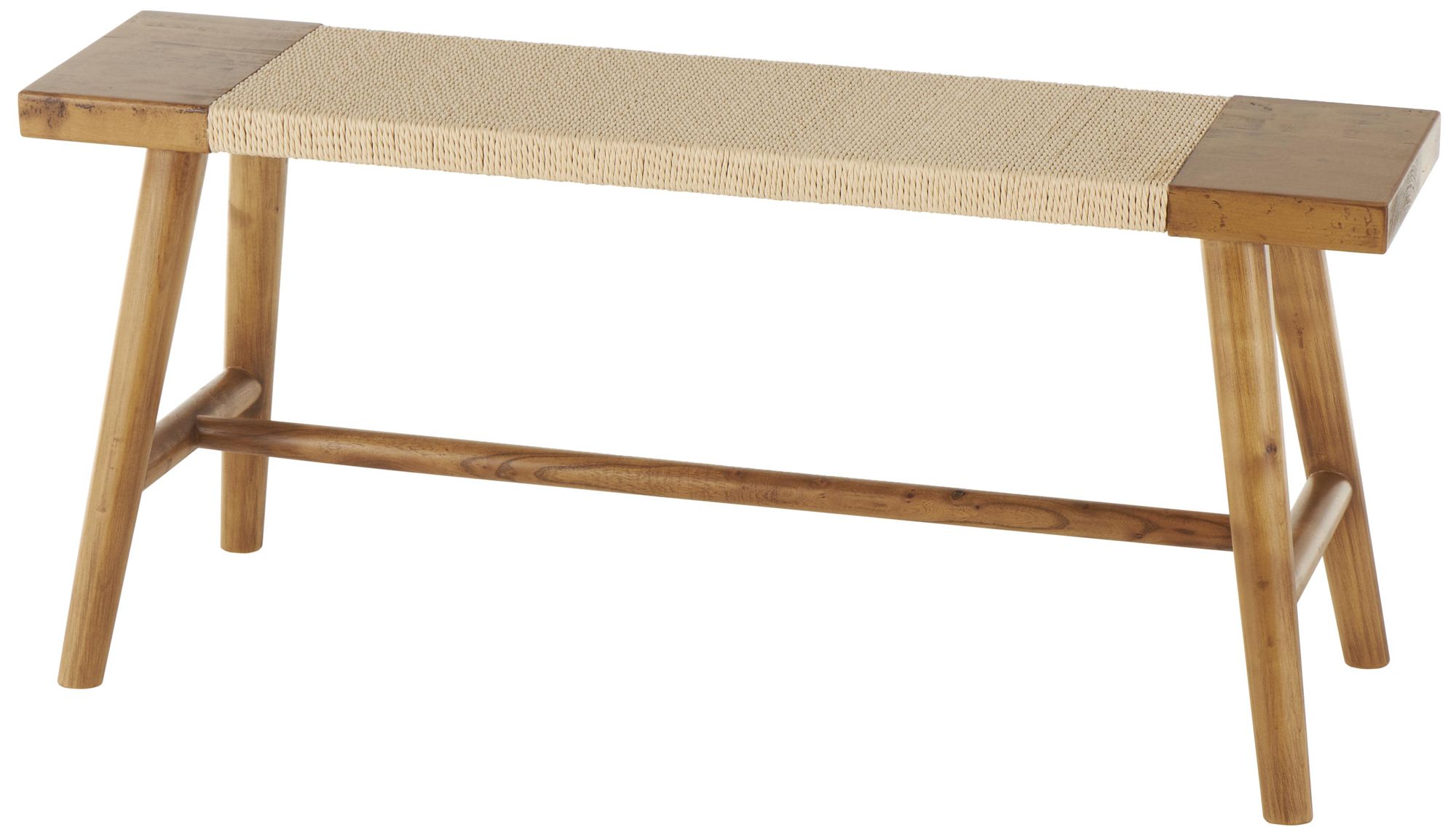 Image 5 Brown Wood Traditional Bench, 40" x 10" x 18" more views