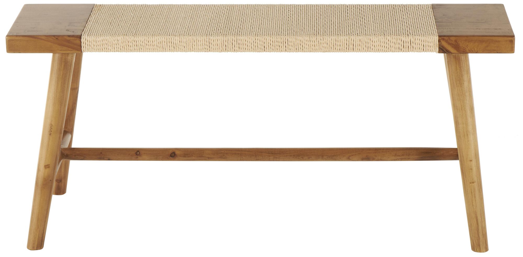 Image 6 Brown Wood Traditional Bench, 40" x 10" x 18" more views