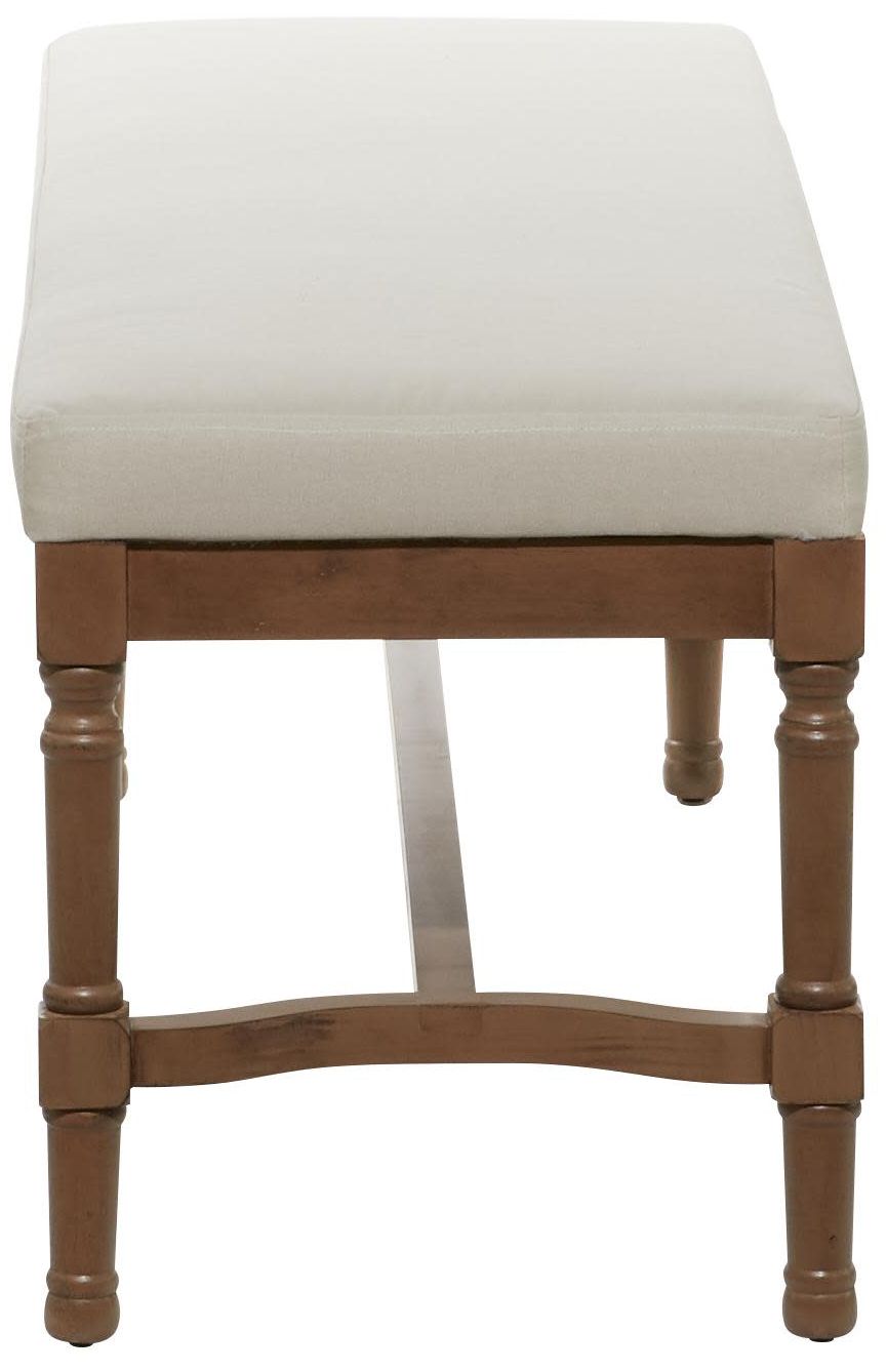 Image 5 Brown Wood Traditional Bench, 47" x 16" x 18" more views