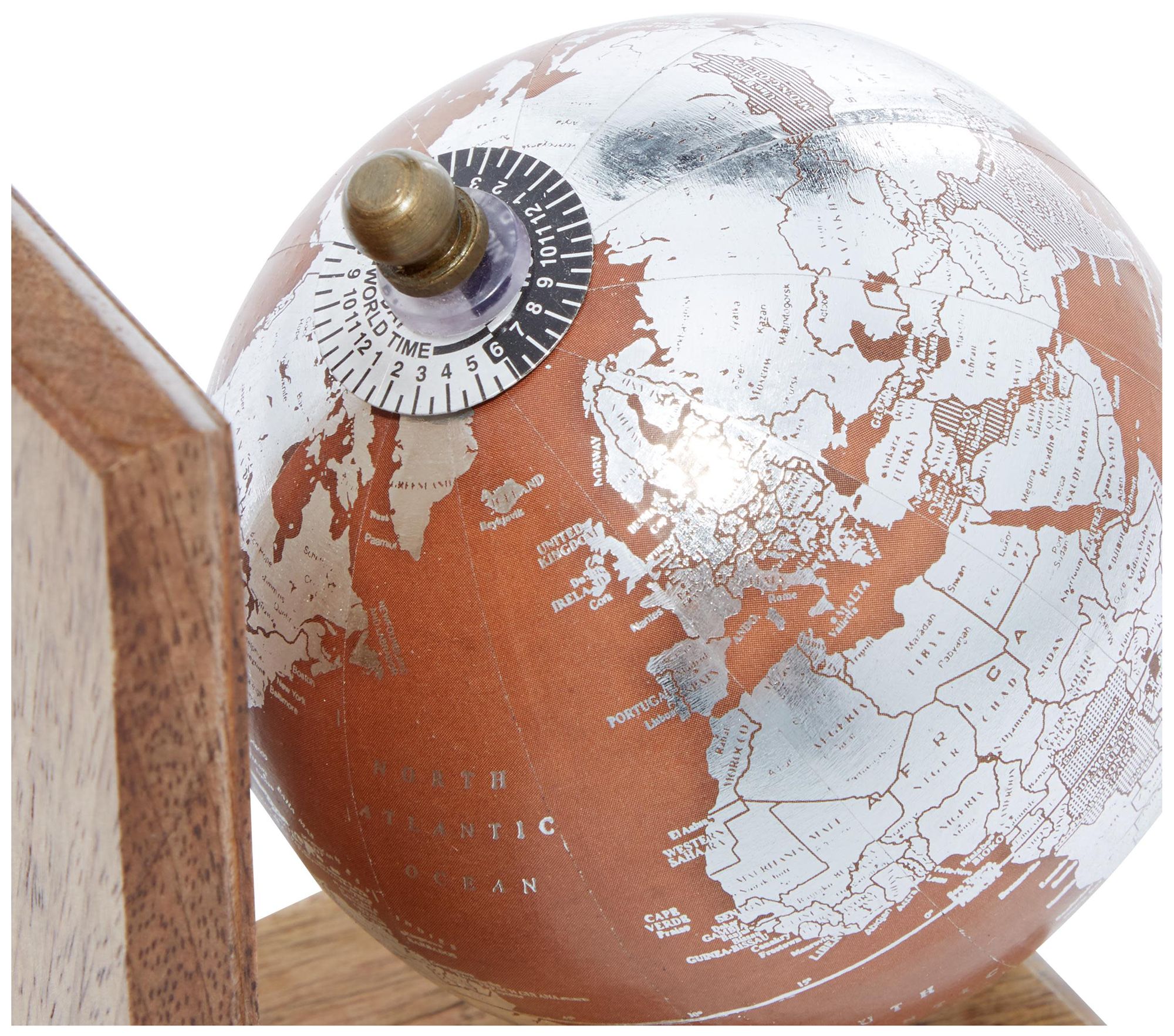 Image 3 Brown Wood Traditional Bookends, S/2 7", 7"H more views